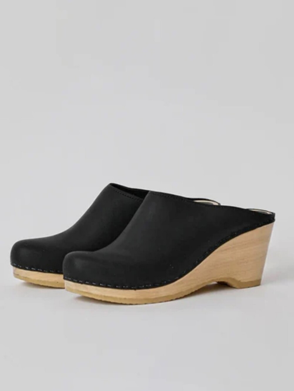 No.6 School Clogs on Wedge Black Leather | EU 39 - Picture 2 of 10